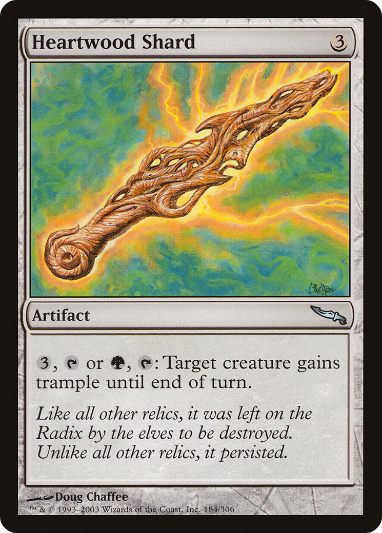 Heartwood Shard [Mirrodin] MTG Single Magic: The Gathering   