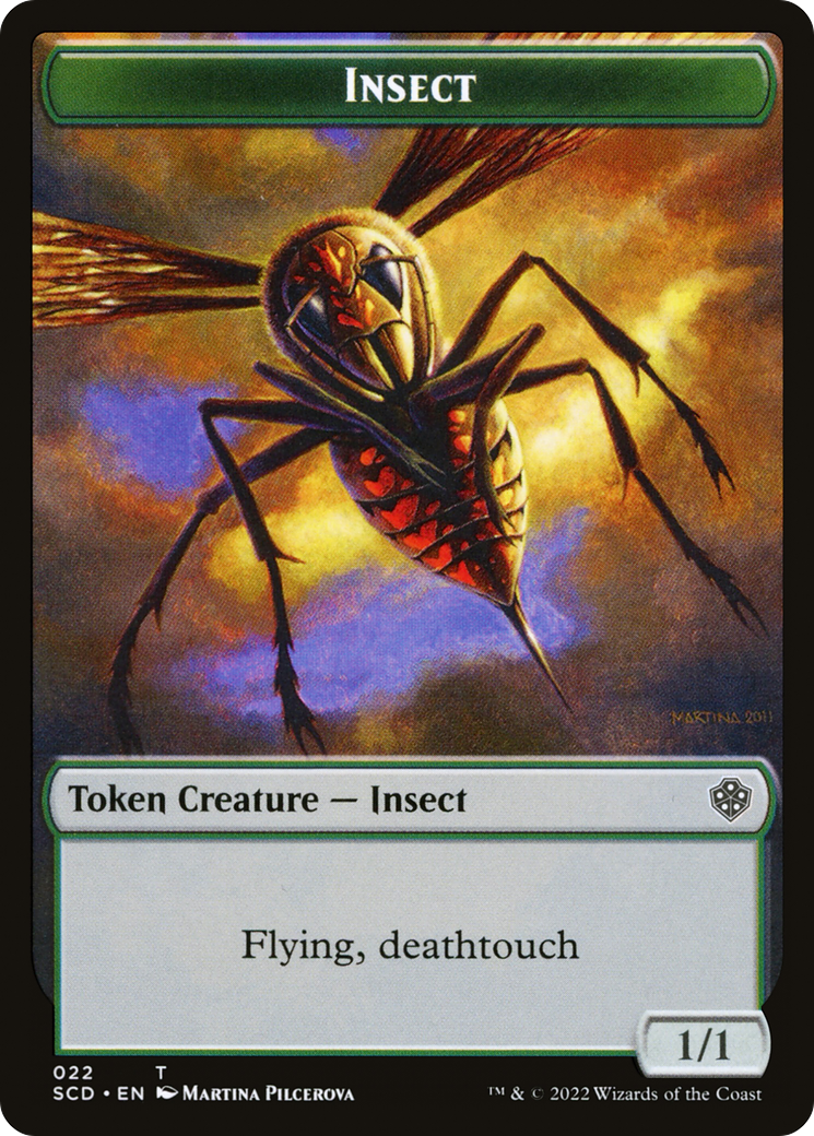 Insect (TSCD-022) [Tokens] Starter Commander Deck Tokens Foil MTG Single Wizards of the Coast