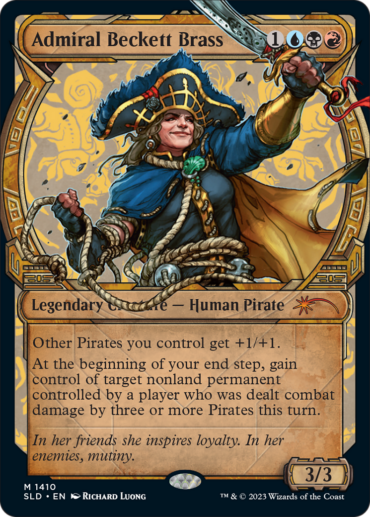 Admiral Beckett Brass (SLD-1410) [Secret Lair] Drop (Showcase) MTG Single Wizards of the Coast