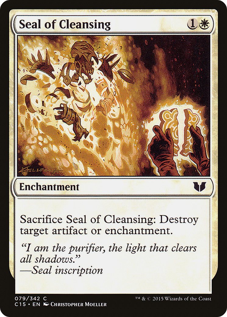 Seal of Cleansing (C15-079) [Commander 2015] MTG Single Wizards of the Coast