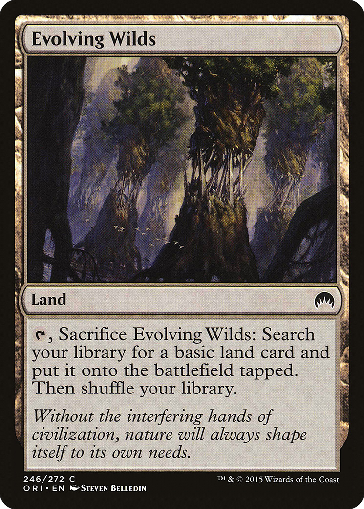 Evolving Wilds (ORI-246) [Magic Origins] MTG Single Wizards of the Coast