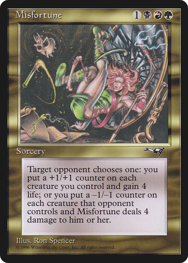 Misfortune (ALL-) [Alliances] MTG Single Wizards of the Coast