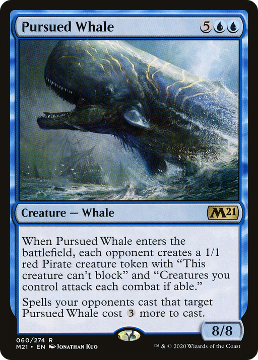 Pursued Whale (M21-060) [Core Set 2021] MTG Single Wizards of the Coast