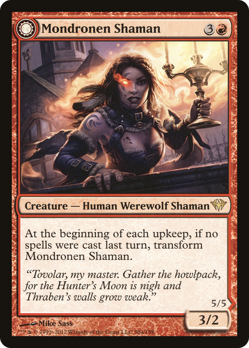 Mondronen Shaman (DKA-098) [Dark Ascension] Foil MTG Single Wizards of the Coast