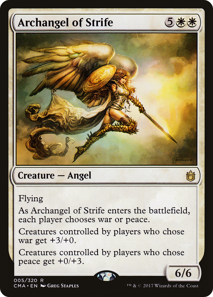 Archangel of Strife (CMA-005) [Commander Anthology] MTG Single Wizards of the Coast