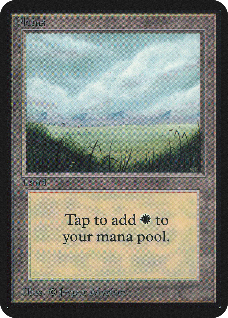 Plains (LEA-286) [Oldschool] Limited Edition Alpha MTG Single Wizards of the Coast