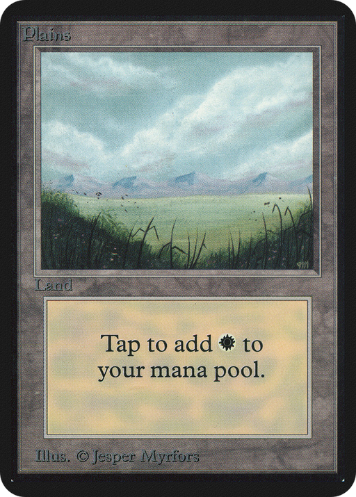 Plains (LEA-286) [Oldschool] Limited Edition Alpha MTG Single Wizards of the Coast