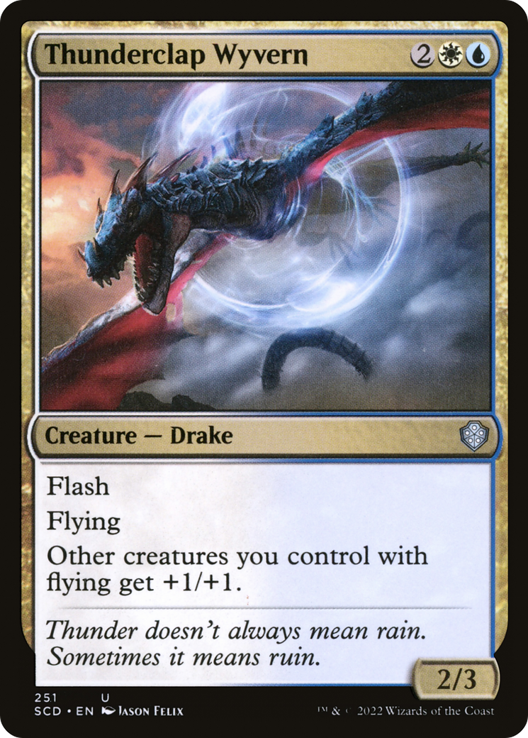 Thunderclap Wyvern (SCD-251) [Starter Commander Decks] MTG Single Wizards of the Coast