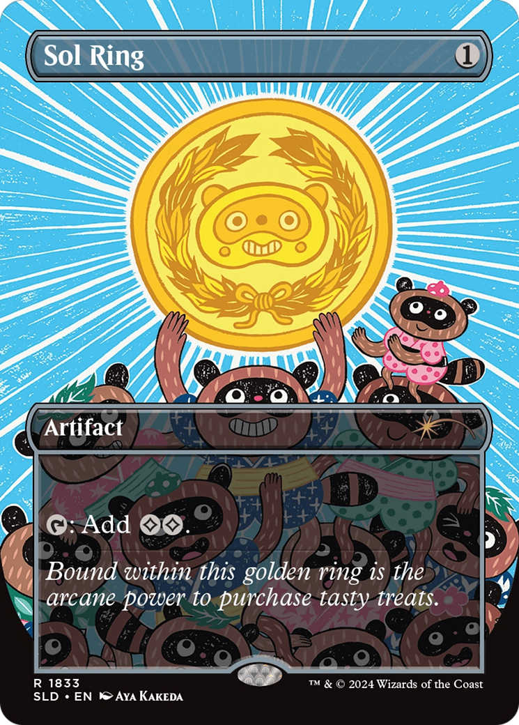 Sol Ring (SLD-1833) [Secret Lair] Drop (Borderless) Foil MTG Single Wizards of the Coast
