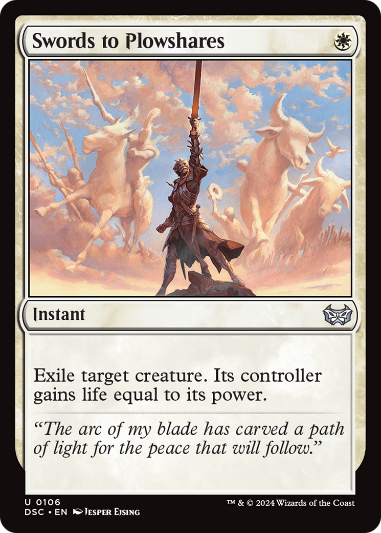 Swords to Plowshares (DSC-106) [Duskmourn: House of Horror Commander] MTG Single Wizards of the Coast