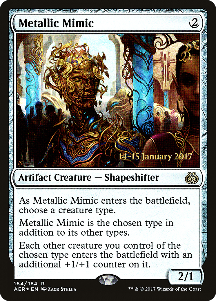 Metallic Mimic (PRE-164) [Aether Revolt Promos] Foil MTG Single Wizards of the Coast