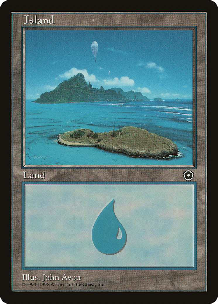 Island (P02-155) [Misc] Portal Second Age MTG Single Wizards of the Coast