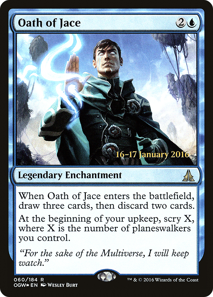 Oath of Jace (PRE-060) [Oath of the Gatewatch Promos] Foil MTG Single Wizards of the Coast