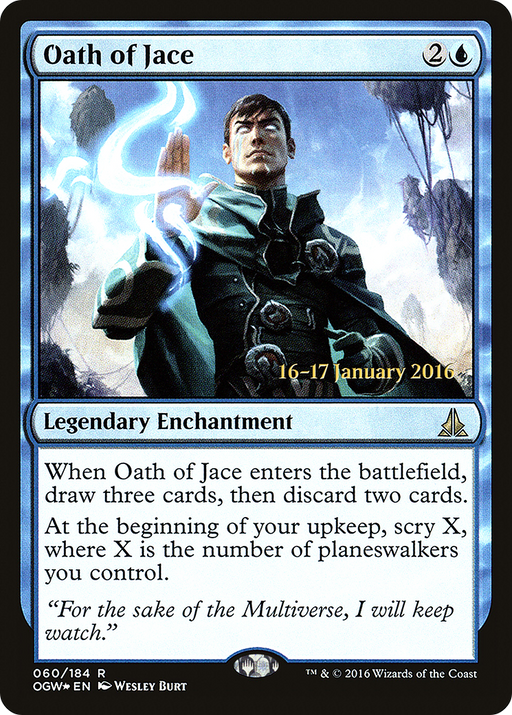 Oath of Jace (PRE-060) [Oath of the Gatewatch Promos] Foil MTG Single Wizards of the Coast