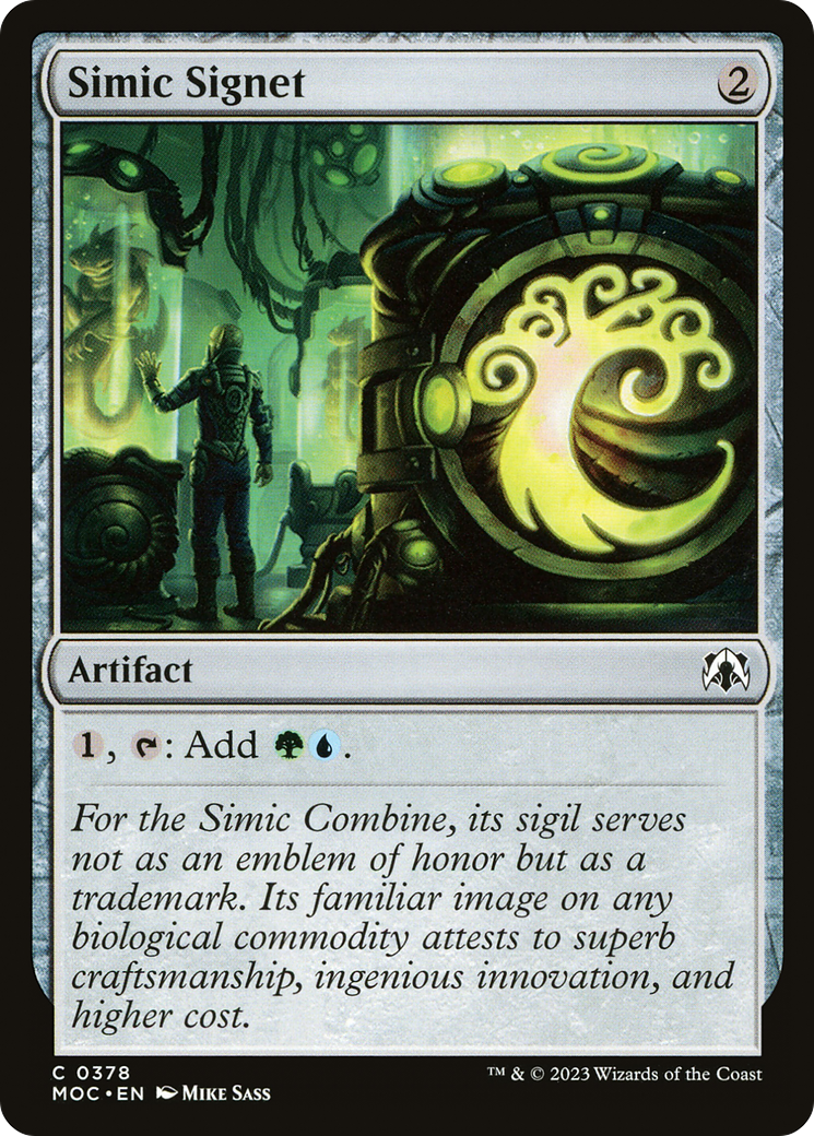 Simic Signet (MOC-378) [March of the Machine Commander] MTG Single Wizards of the Coast