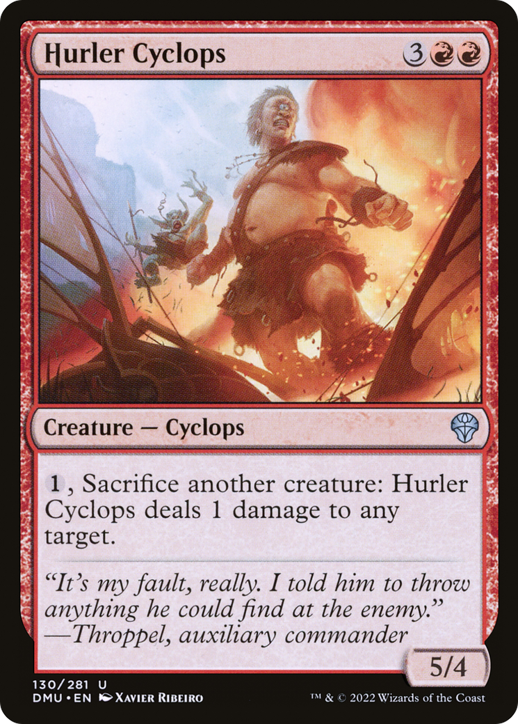 Hurler Cyclops (DMU-130) [Dominaria United] Foil MTG Single Wizards of the Coast