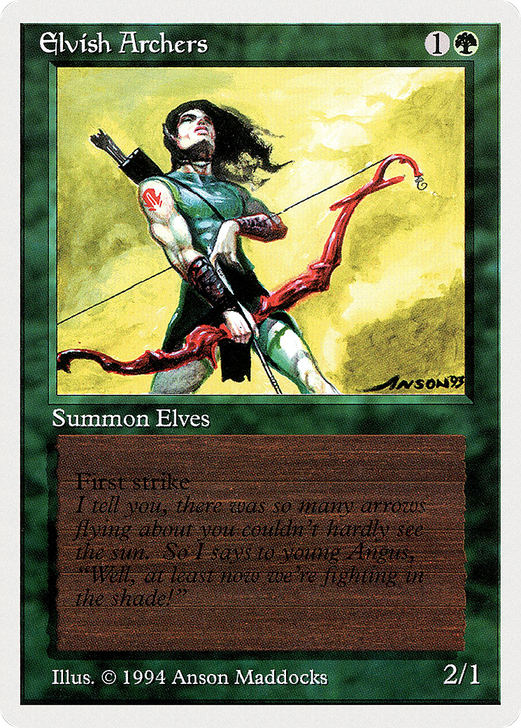 Elvish Archers (SUM-193) [Misc] Summer Magic / Edgar MTG Single Wizards of the Coast