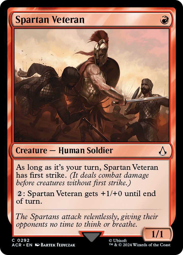Spartan Veteran (ACR-292) [Assassin's Creed] Foil MTG Single Wizards of the Coast