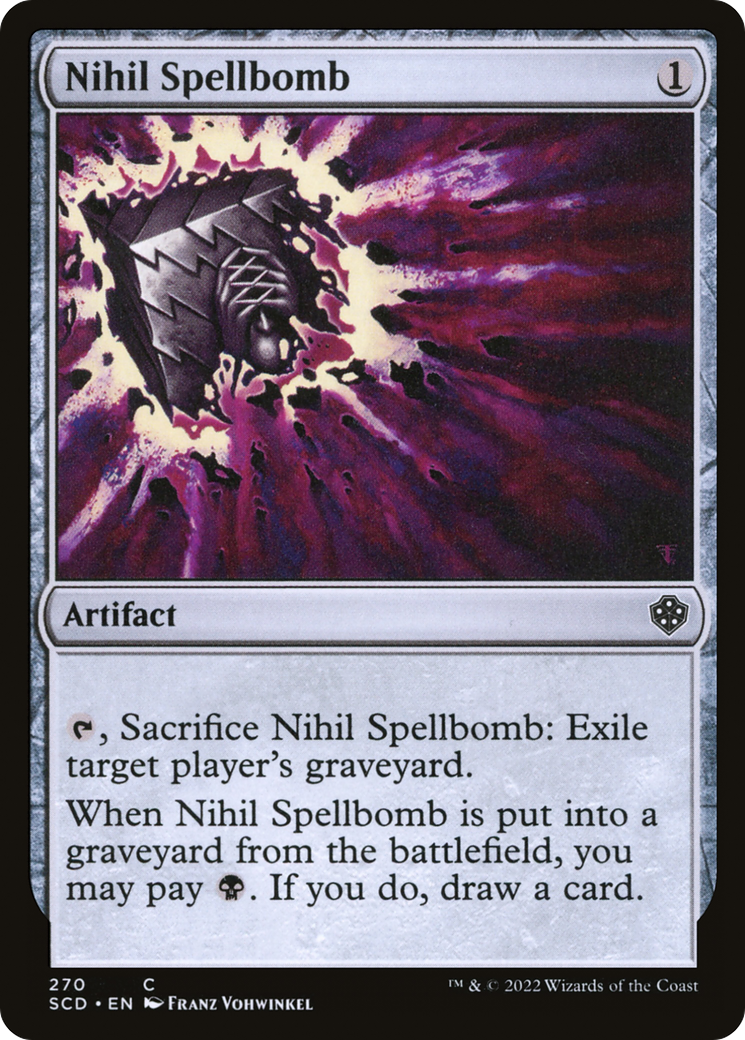 Nihil Spellbomb (SCD-270) [Starter Commander Decks] MTG Single Wizards of the Coast