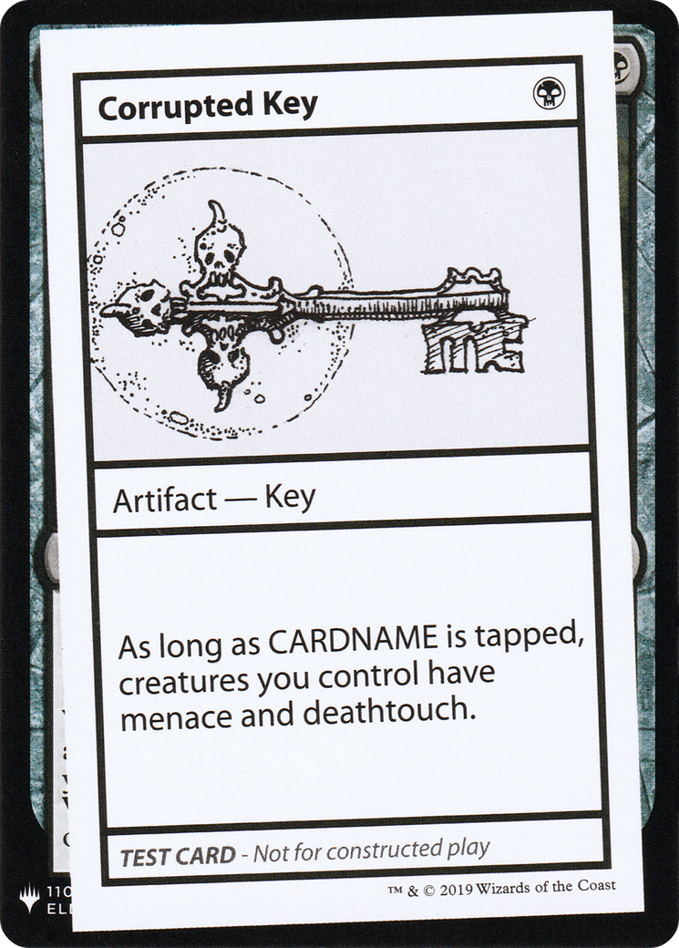 Corrupted Key (CMB1-) [Mystery Booster] Playtest Cards 2019 MTG Single Wizards of the Coast