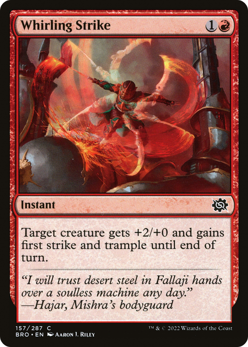Whirling Strike (BRO-157) [The Brothers' War] Foil MTG Single Wizards of the Coast