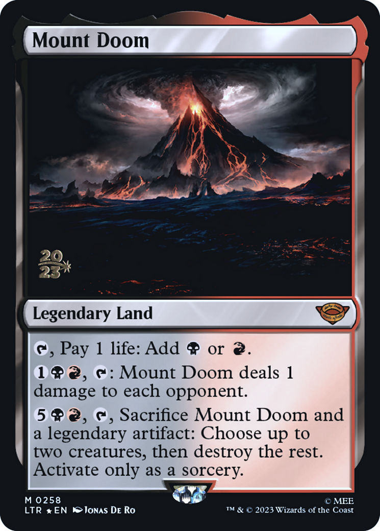 Mount Doom (PRE-258) [Tales of Middle-earth Promos] Foil MTG Single Wizards of the Coast
