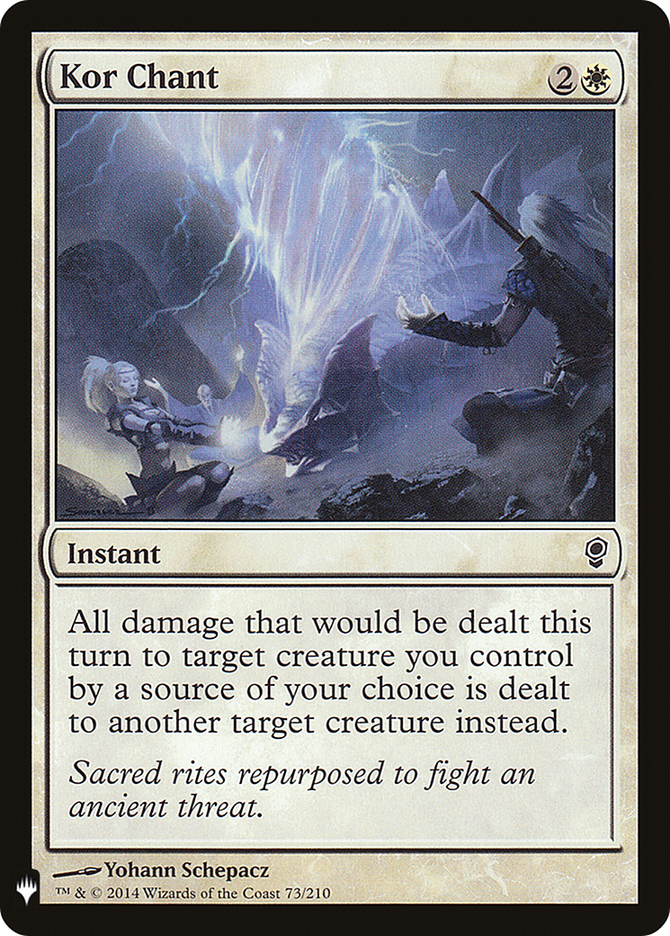 Kor Chant (LIST-CNS-73) [Mystery Booster] The List MTG Single Wizards of the Coast