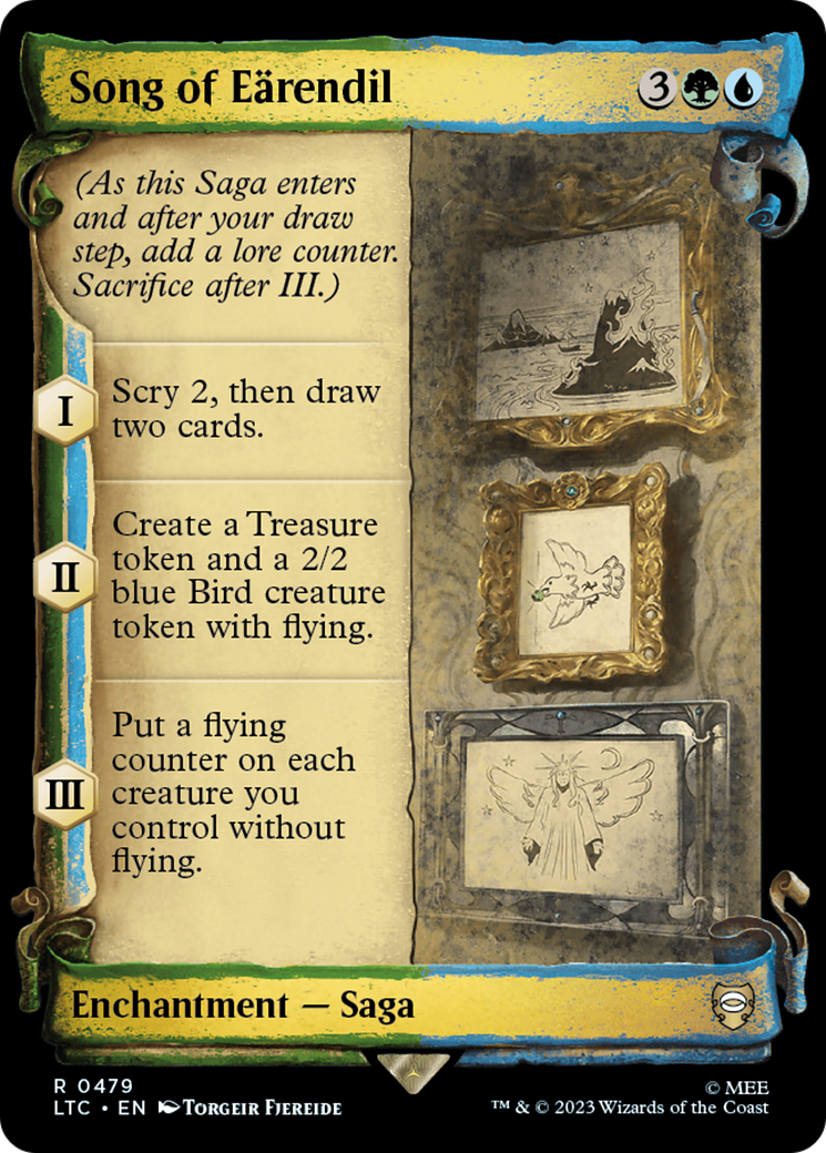 Song of Earendil (Showcase Scrolls) (LTC-479) [Tales of Middle-earth Commander] (Showcase) Foil MTG Single Wizards of the Coast