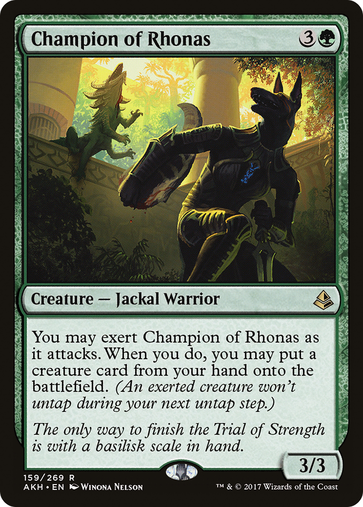 Champion of Rhonas (AKH-159) [Amonkhet] Foil MTG Single Wizards of the Coast