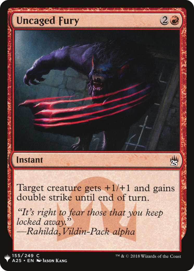 Uncaged Fury (LIST-A25-155) [Mystery Booster] The List MTG Single Wizards of the Coast