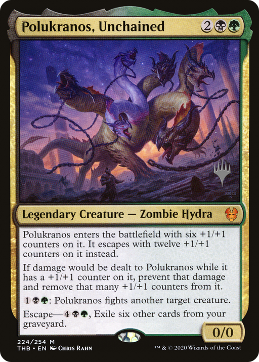 Polukranos, Unchained (PPTHB-224) [Theros Beyond Death Promos] MTG Single Wizards of the Coast