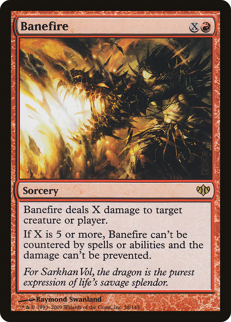 Banefire (CON-058) [Conflux] Foil MTG Single Wizards of the Coast