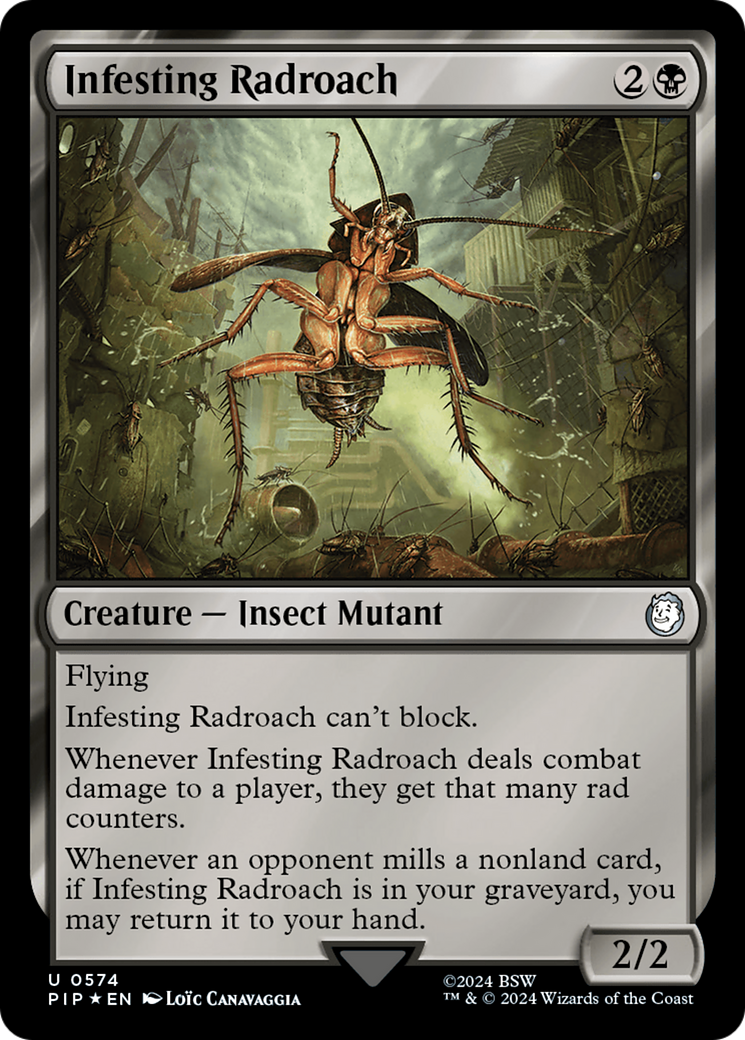 Infesting Radroach (Surge Foil) (PIP-574) [Fallout] Foil MTG Single Wizards of the Coast