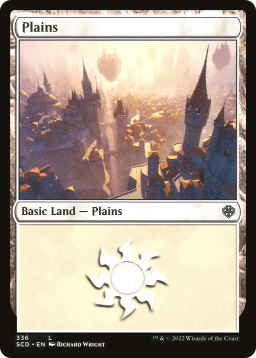 Plains (336) (SCD-336) [Starter Commander Decks] MTG Single Wizards of the Coast