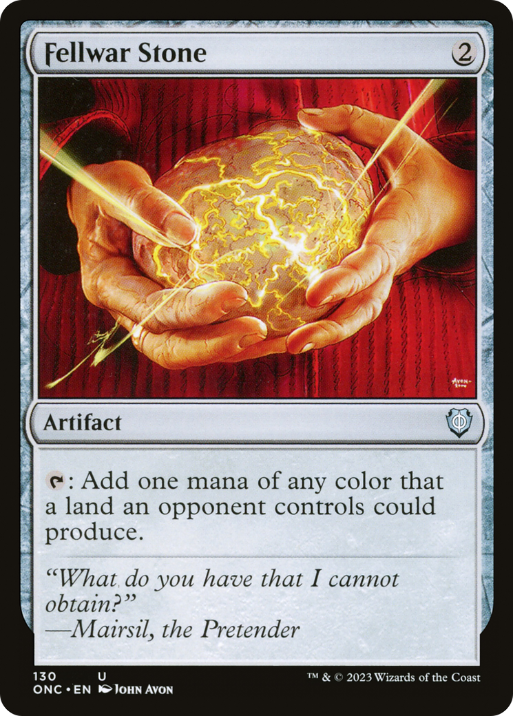 Fellwar Stone (ONC-130) [Phyrexia: All Will Be One Commander] MTG Single Wizards of the Coast