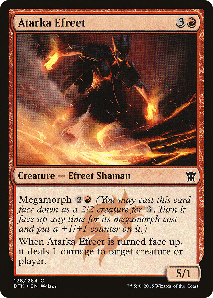 Atarka Efreet (DTK-128) [Dragons of Tarkir] MTG Single Wizards of the Coast