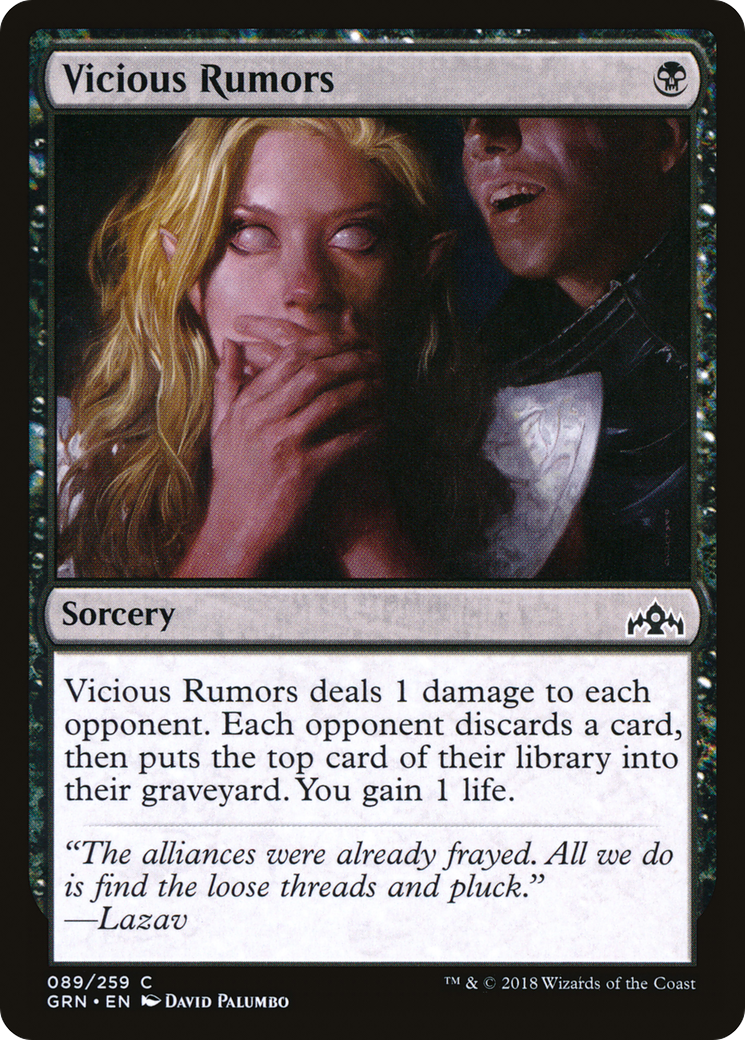 Vicious Rumors (GRN-089) [Guilds of Ravnica] MTG Single Wizards of the Coast