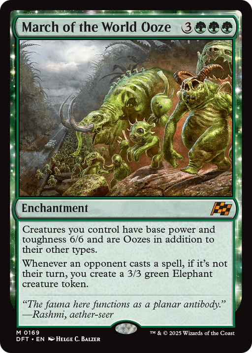 March of the World Ooze (DFT-169) [Aetherdrift] MTG Single Wizards of the Coast