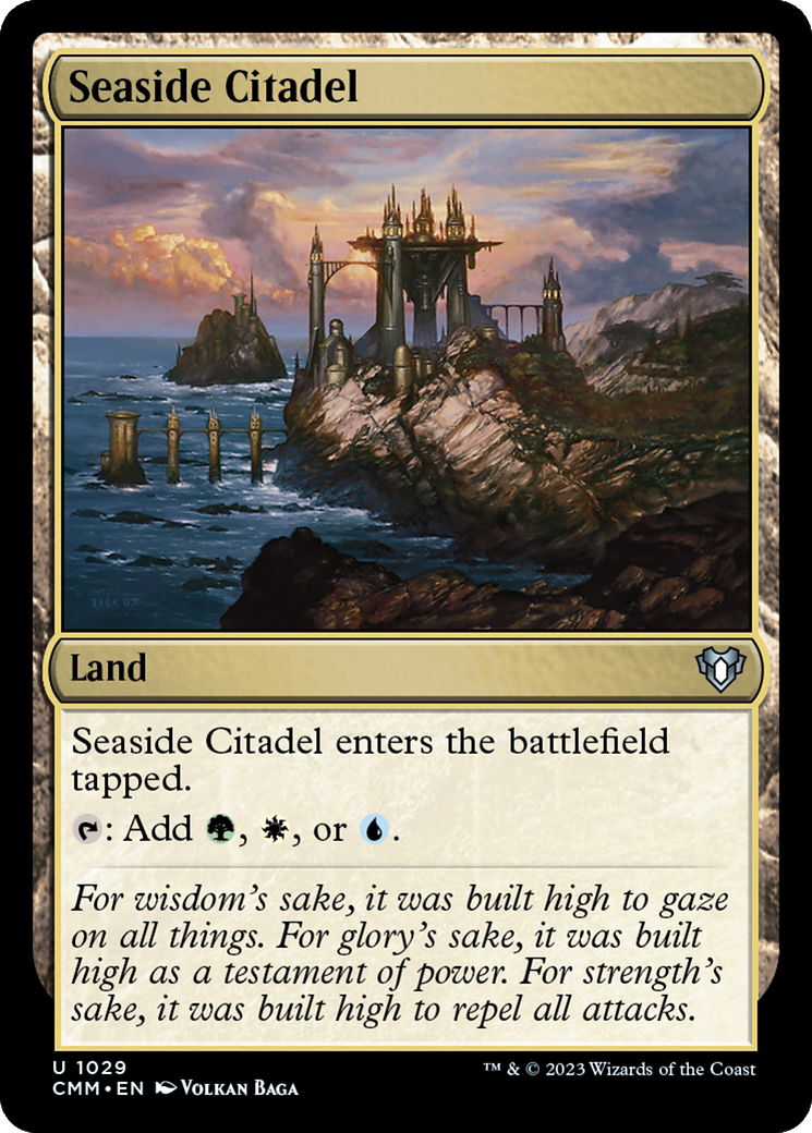 Seaside Citadel (CMM-1029) [Commander Masters] MTG Single Wizards of the Coast