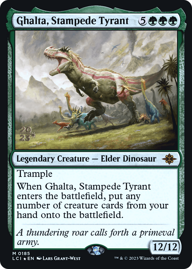 Ghalta, Stampede Tyrant (PRE-185) [The Lost Caverns of Ixalan Promos] Foil MTG Single Wizards of the Coast