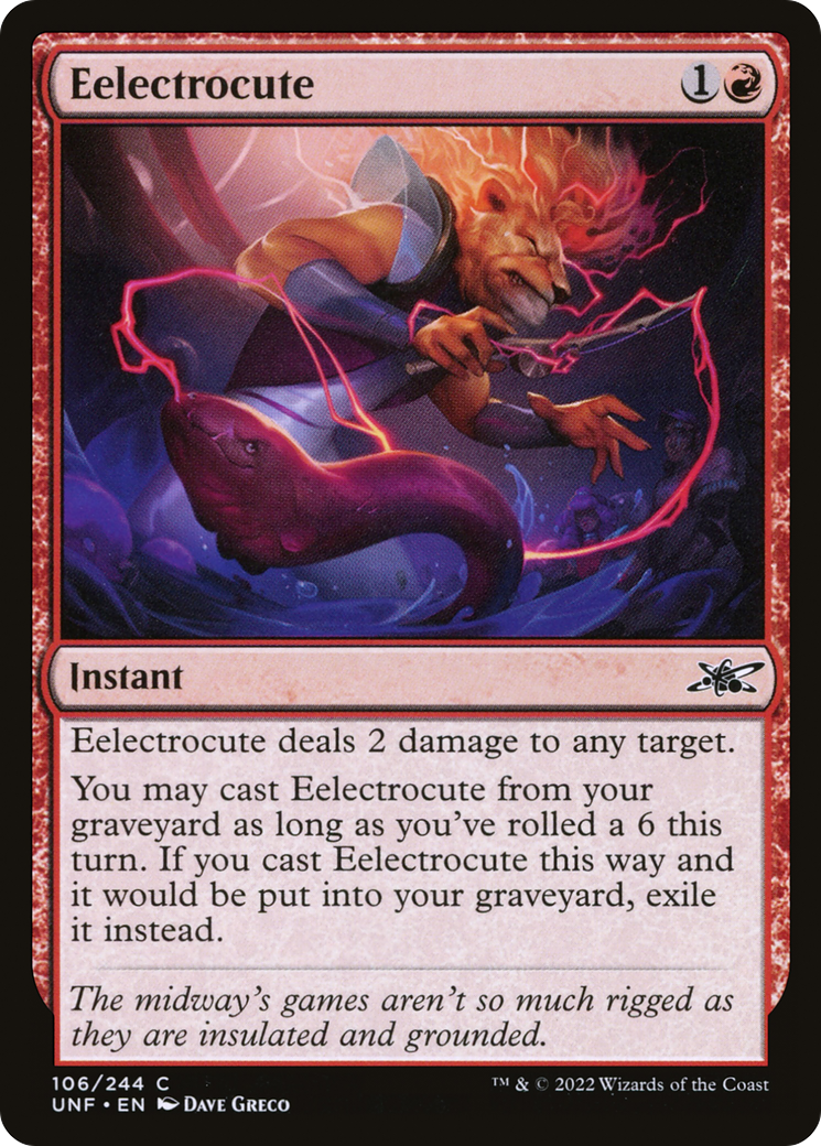 Eelectrocute (UNF-106) [Unfinity] MTG Single Wizards of the Coast
