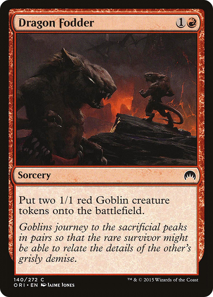 Dragon Fodder (ORI-140) [Magic Origins] MTG Single Wizards of the Coast