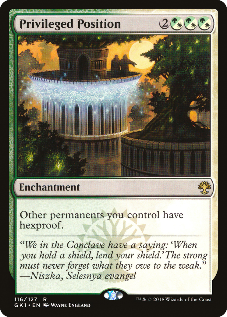 Privileged Position (GR1-116) [Misc] GRN Guild Kit MTG Single Wizards of the Coast