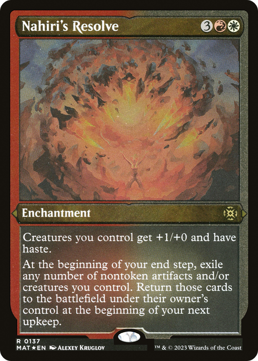 Nahiri's Resolve (MAT-137) [March of the Machine: The Aftermath] Etched Foil MTG Single Wizards of the Coast
