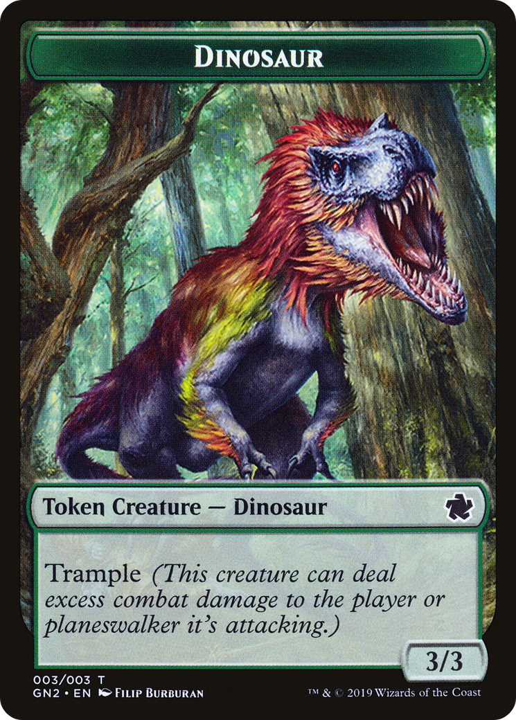 Dinosaur (TGN2-003) [Tokens] Game Night 2019 Tokens MTG Single Wizards of the Coast