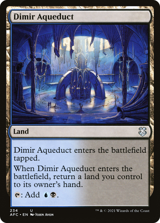 Dimir Aqueduct (AFC-234) [Forgotten Realms Commander] MTG Single Wizards of the Coast