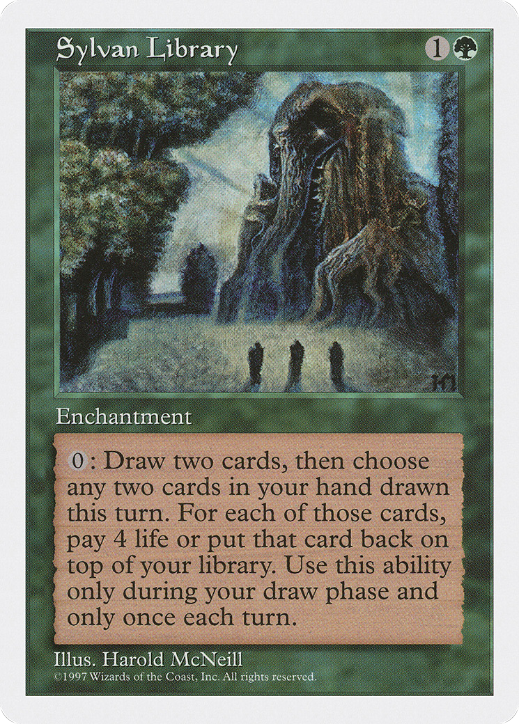 Sylvan Library (5ED-191) [Fifth Edition] MTG Single Wizards of the Coast