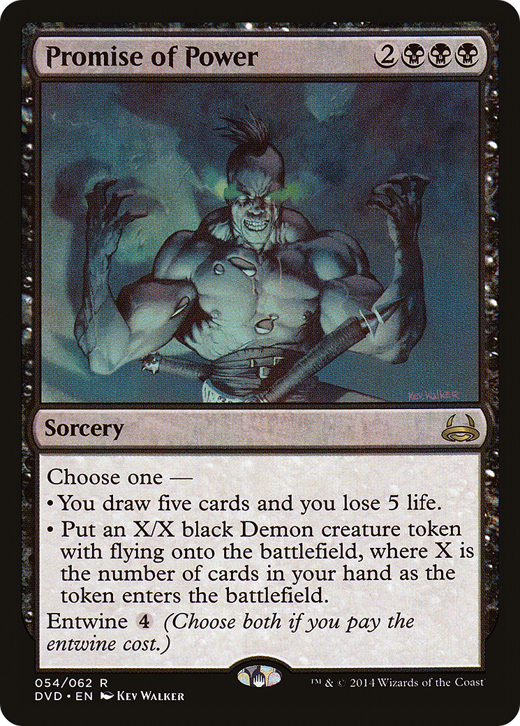Promise of Power (DD3-) [Misc] Duel Decks Anthology: Divine vs. Demonic MTG Single Wizards of the Coast