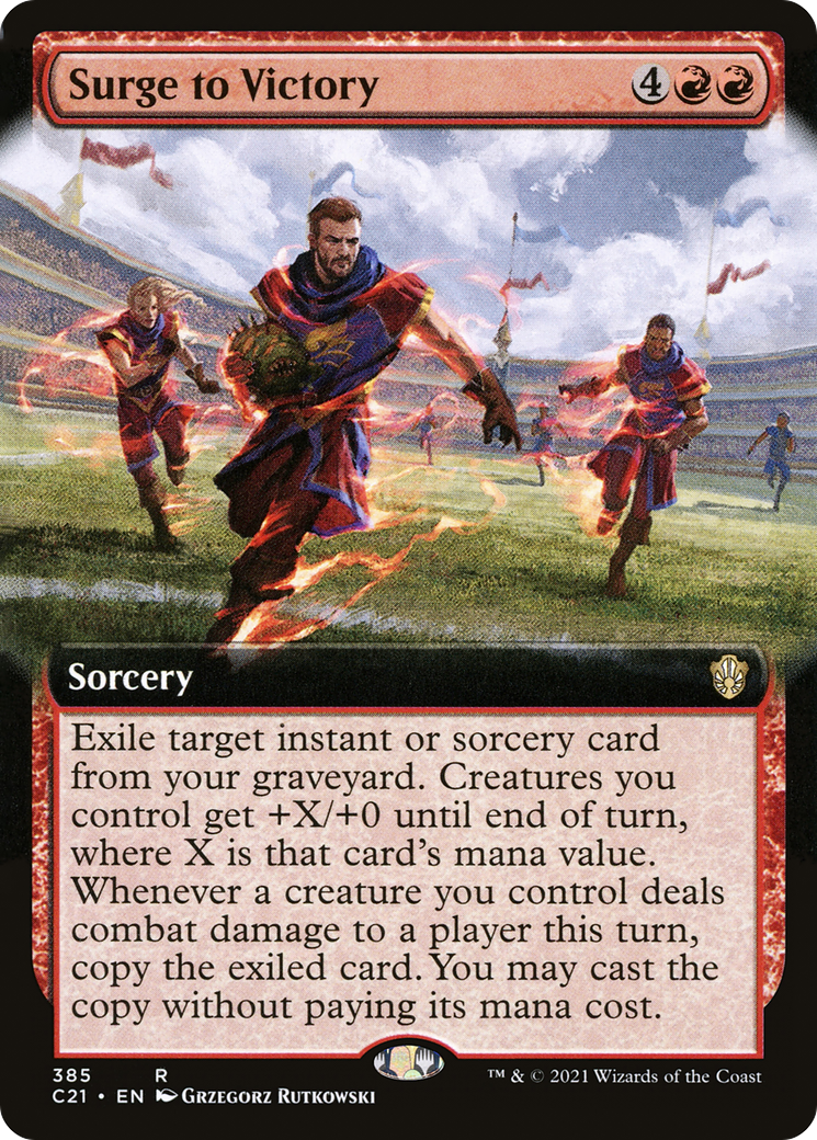 Surge to Victory (C21-385) [Commander 2021] (Extended Art) MTG Single Wizards of the Coast