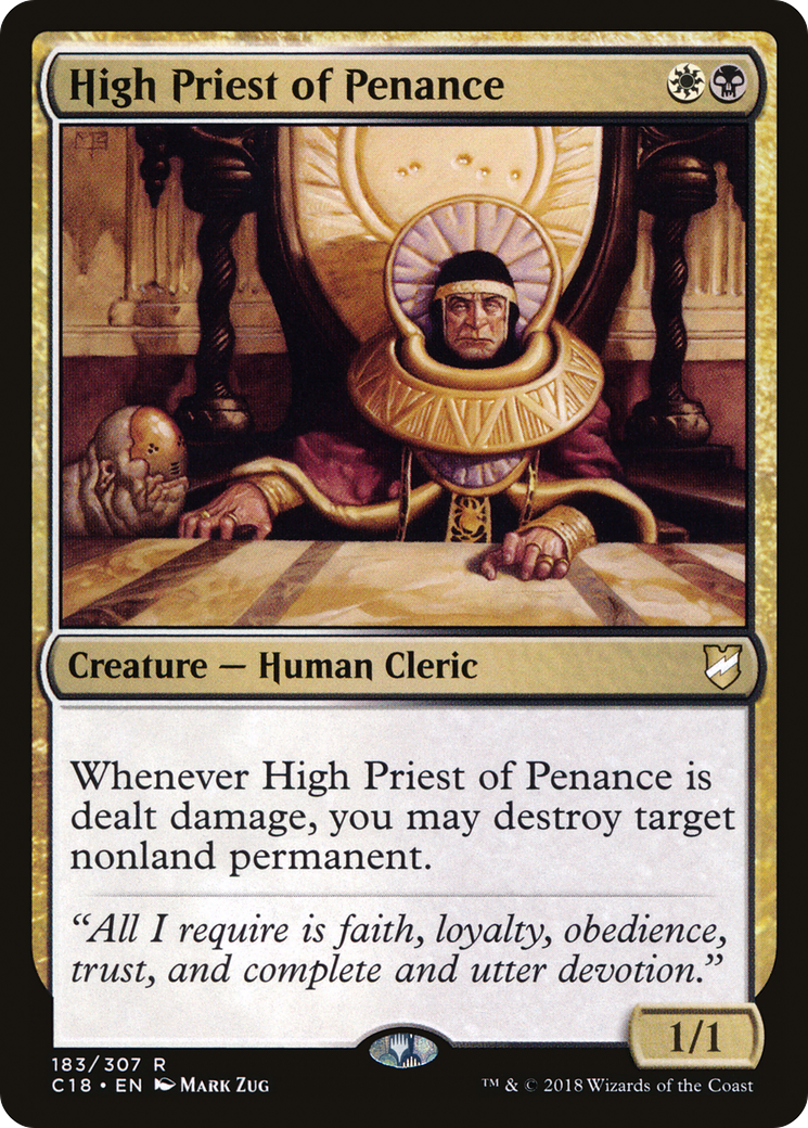High Priest of Penance (C18-183) [Commander 2018] MTG Single Wizards of the Coast